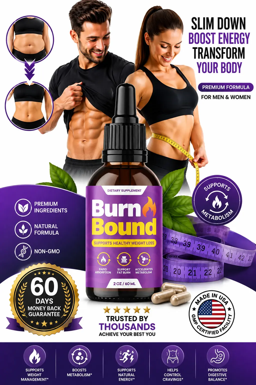 BurnBound Healthy Weight Management Supplement