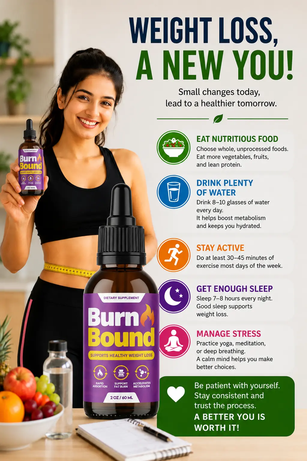 BurnBound Healthy Weight Management Supplement